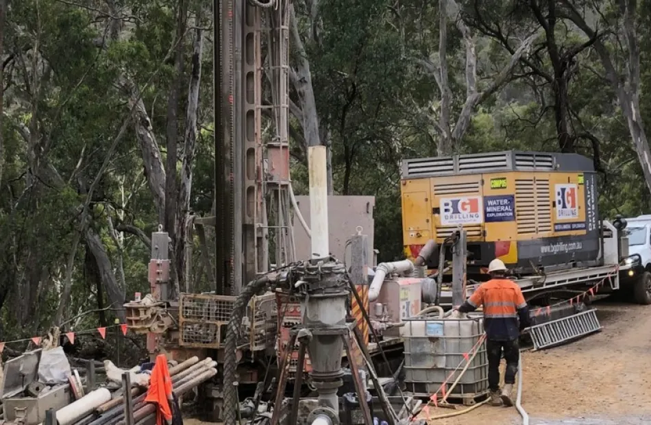 Borehole investigation works taking place